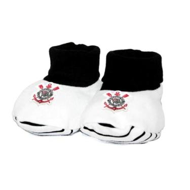 Imagem de Meia Pantufa Bebê Corinthians Oficial - Revedor