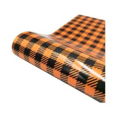 Imagem de Vinil Termocolante TPU/PU Com Listras Neon E Estrelas Em Cores Sortida