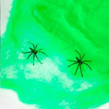 Imagem de Teia de Aranha Artificial Colorida Decoração de Halloween - Fantasias 