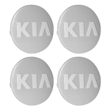 Imagem de Jogo 4 Calota Calotinha Meio Centro Roda Kia Sportage Cerato Soul Pica