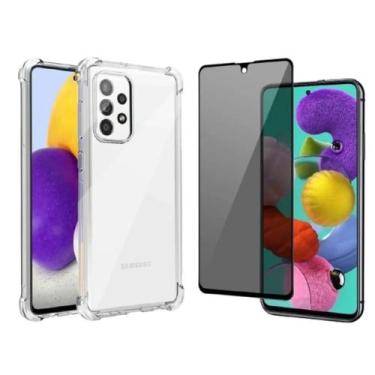 Imagem de Kit Galaxy A52 - Película 3D Privacidade Anti Espião + Capinha Anti Im