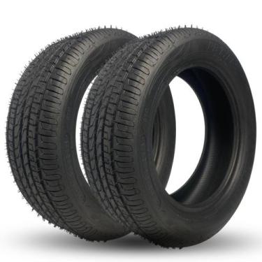 Imagem de Par Pneu Aro 16 195 55R16 Inmetro Garantia Alta Durabilidade - Rb Tyre