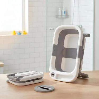 Imagem de Banheira Bebe Dobrável Retrátil Com Termômetro Digital - Perfetto