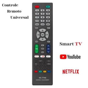 Imagem de Controle Universal para TV  Substitui Vários Modelos - Controle Remoto