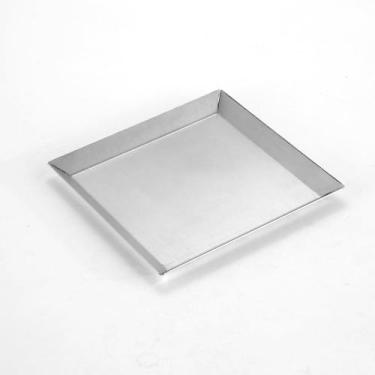 Imagem de Castiçal para velas quadradas ou redondas Base até 15 cm Inox - Maxx D