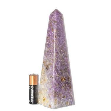 Imagem de Obelisco de Lepidolita Mica Natural - 15,5cm - 401g - Classe C - Crist