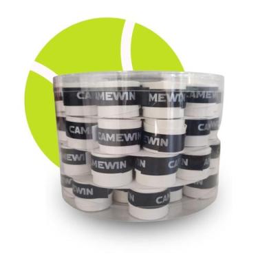 Imagem de Kit 60 Overgrip Para Raquete Beach Tennis Tênis Grips Branco - Camewin