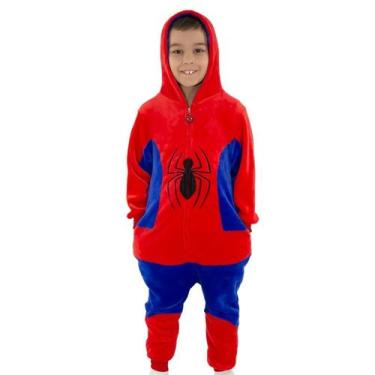 Imagem de Macacão Infantil Homem Aranha Kigurumi Inverno Marvel 3/4 Anos - Zona 