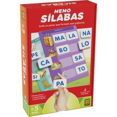 Imagem de Jogo da Memoria Silabas 20 Premios - GROW