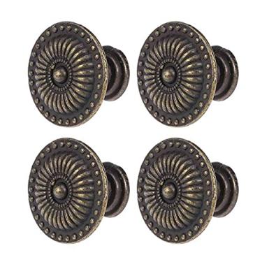Imagem de 4 unidades de armário vintage gaveta armário puxar puxador maçaneta maçanetas de porta de melhoria doméstica Hardware, H