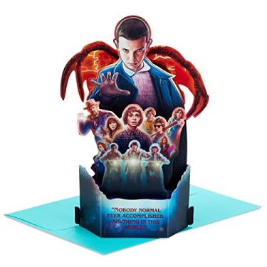 Imagem de Hallmark Cartão Pop Up Paper Wonder Stranger Things (aniversário, incentivo, cartão de amizade)