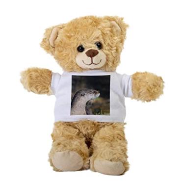 Imagem de Northern River Otter Lontra Teddy Bear, Gift Stuffed Animal, Plush Teddy Bear with Tee, Welcoming Baby Gift, Gift for Her, Gift for Newborn, Cute Birthday Basket