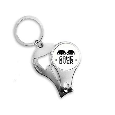 Imagem de Game Over Little Monster Pixel Alicate de unha Chaveiro Abridor de Garrafas Cortador