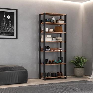 Imagem de Estante Sapateira Multiuso Industrial 6 Prateleiras M121 Foscarini Preto/solanum