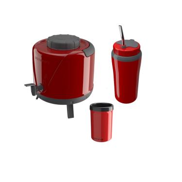 Imagem de Kit Tererê Garrafa Térmica 5L + Copo Térmico 650ml + Copo