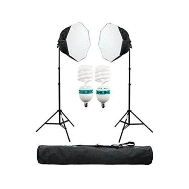 Imagem de Ningbo Kit de Iluminação Octabox 50cm para Estúdio Fotográfico Ágata III (220v)