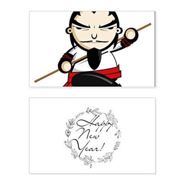 Imagem de China Masterpiece The Outlaws of Marsh Festival de Ano Novo Cartão de felicitações Bless Message Present