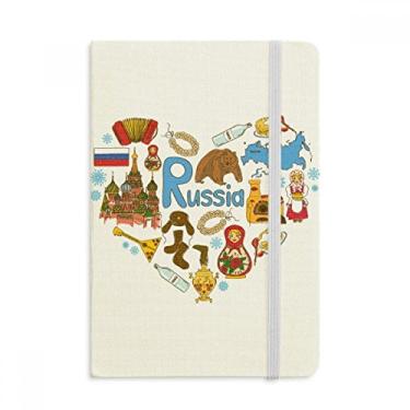 Imagem de Rússia Acordeão Catedral de São Basílio Caderno de Tecido Capa Rígida Agenda Clássico Diário A5