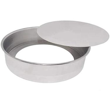 Imagem de Chicky Formas - Forma Assadeira Redonda Fundo Falso/Removível - 35x10cm - Prata - 1.5 litros - Bolo