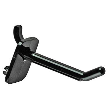 Imagem de Gancho para pegboard Lexan 80002-B da Azar, preto, pacote com 50