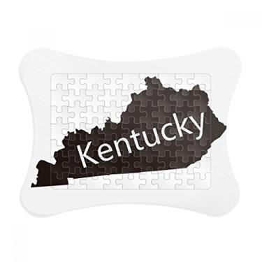 Imagem de Kentucky America – Moldura de quebra-cabeça com contorno do mapa dos EUA
