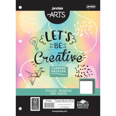 Imagem de Refil para Caderno Argolado/Fichário Univ 80 folhas Brancas Sem Pauta - Jandaia Arts