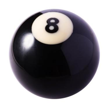 Imagem de Mavota Puxador de engrenagem de haste de bola de bilhar preto 8 manípulos de marmorização bola de sinuca alavanca de câmbio cabe na maioria dos veículos de transmissão manual automática de carro,