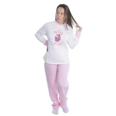 Imagem de Pijama moletinho peluciado feminino para o inverno Victory-Feminino