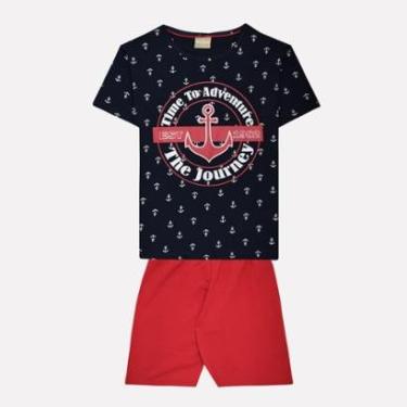 Imagem de Conjunto Infantil Masculino Camiseta + Bermuda Milon 138381.4372.2 Milon-Masculino