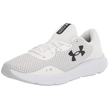 Imagem de Under Armour Charged Pursuit 3 Tênis de corrida feminino, Branco/preto, 34