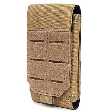 Imagem de Coldre universal Tactical Molle para celular, cinto para smartphone, pacote com alça utilitária, bolsa pequena militar, mini bolsa de cintura para iPhone 12ProMax/12Pro/12/11ProMax/11/X/8P/8/7P/7/6