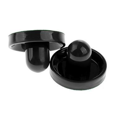 Imagem de LoveinDIY 2 peças de goleiro de feltro Air Hockey - preto, médio