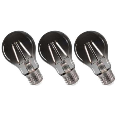 Imagem de Lâmpada Led Fumê 30W Kit 3 unid. Decorativa Vintage Iluminação Branco 