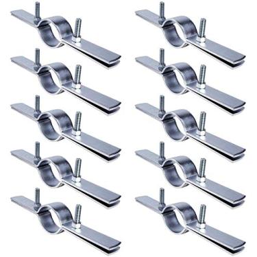 Imagem de Highcraft DMST-HF34-10 Gancho vertical para tubo de cobre, ferro, CPVC, PEX 1,9 cm Aço galvanizado, pacote com 10