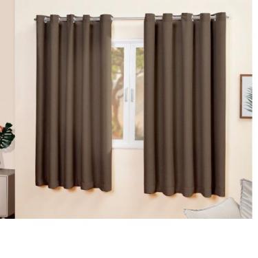 Imagem de Cortina para Sala ou Quarto Janela Blackout Tecido Eliós Cromado 2,00m