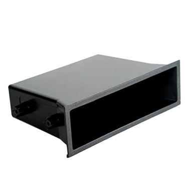Imagem de RED WOLF Caixa de armazenamento de rádio de carro selecionada para Nissan Pathfinder/Frontier/Aramda/2004-2020, Sentra/Armada 2005-2018, Xterra 2004-2015 Stereo Single Din Storage Container Mount CD