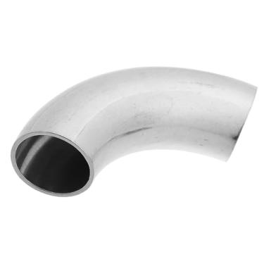 Imagem de TUCKBOLD Tubo de cotovelo curva mandril 90 graus OD 2.5 cm polegadas 304 aço inoxidável reutilizável | tubo de escape cotovelo escada corrimão tubo 1 peça
