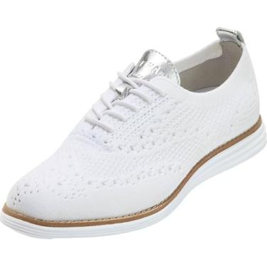 Imagem de Cole Haan Sapato Oxford feminino original Grand Stitchlite Wingtip, Branco óptico, 34