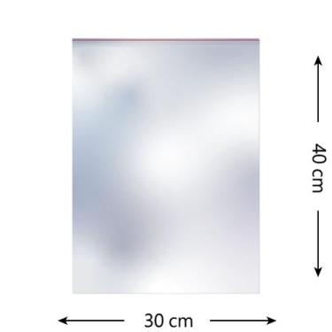 Imagem de 100 Saquinhos Zip Lock 30 X 40 Cm - Rei dos Estojos, Liso, U