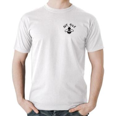 Imagem de Camiseta Algodão Bee Nice - Foca na Moda, Branco, GGG