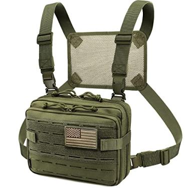 Imagem de WYNEX Bolsa tática Molle Admin com design cortado a laser, bolsas utilitárias, acessório Molle, organizador médico militar EMT com bolso de mapa, pacote EDC EMT, suporte de ferramentas IFAK universal