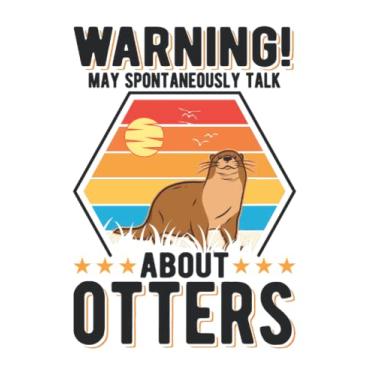 Imagem de Otter Notebook: May Spontaneously Talk About Otters / 6x9 Inches / 120 graph sites Sites