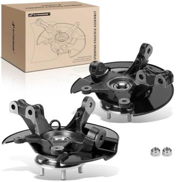 Imagem de A-Premium 2 x conjunto de cubo de articulação de direção frontal e rolamento de roda compatível com Honda Pilot 2005 2006 2007 2008, 3,5 L, substituição # 44300S3VA11, 44600S3VA10