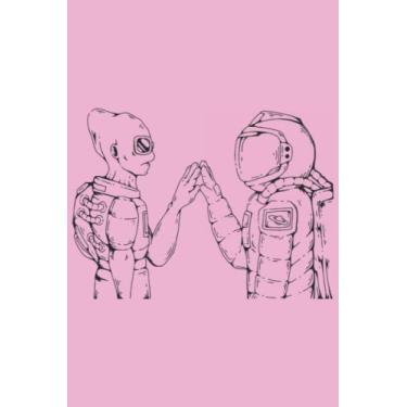 Imagem de Alien Notebook: Bunny Pink Matte Finish Lined Journal, 120 Pages, 6 x 9, Gift For Thinkers, List Makers and Doers (Alien Journal)