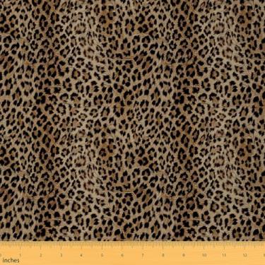 Imagem de Feelyou Tecido de leopardo impermeável para ambientes externos, 2 metros, tecido de estofamento com estampa de chita para cadeiras para crianças, meninos, meninas, tecido animal da The Yard Kids