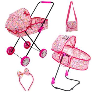 Imagem de Carrinho De Boneca Veneza Infantil Reborn Berço De Boneca - SAG TOYS, 