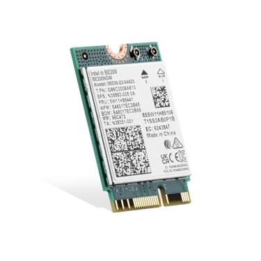 Imagem de Binardat Adaptador de rede WiFi7 M.2 BE200 WiFi, chip Intel BE200NGW Bluetooth 5.4, 8774Mbps Tri-Band 2,4GHz/5GHz/6GHz OFDMA e MU-MIMO, para laptop Windows 10/11