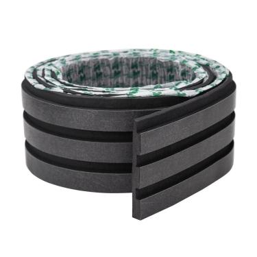 Imagem de 1M Painel Ripado Eva Laminado Autocolante 10Cm Urban Black