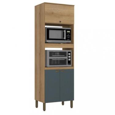 Imagem de Paneleiro Torre Quente 3 Portas Finesse THB, CAPUCCINO|AZUL