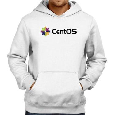 Imagem de Moletom CentOS Linux Logo - Foca na Moda, Branco, G